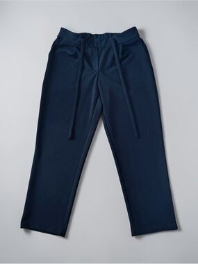 Lily Morgan Petite, Black Pull-On Dress Pants Stretch Elastic Waist, Medium